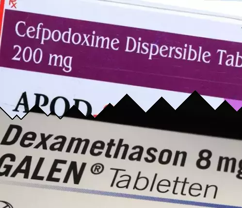 Cefpodoxime vs Dexamethasone